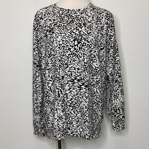 Athleta size Small Monochrome Abstract Sweatshirt
